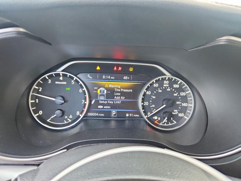 2020 Nissan Maxima VIN 1N4AA6CV5LC360479 COPART salvage auction — SIDE, TX - SALVAGE VEHICLE TITLE, sold $1,350 on 2026-07-09 (photo 9)