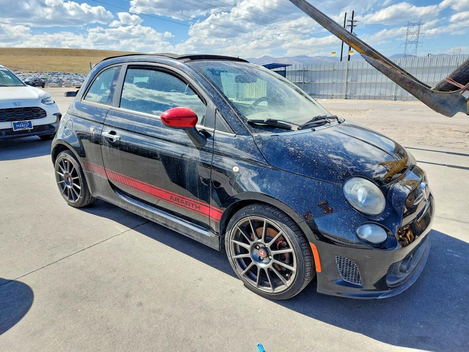 2015 Fiat 500 VIN 3C3CFFJH3FT550621 COPART salvage auction — ROOF, Salvage Title, sold $975 on 2026-08-12 (photo 4)