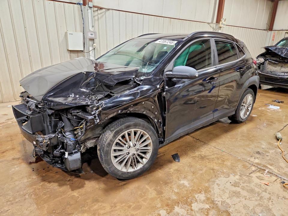 2019 Hyundai Kona VIN KM8K22AA3KU384529 COPART salvage auction — FRONT END, Tx - Salvage Vehicle Title, sold $1,400 on 2026-07-07 (photo 1)