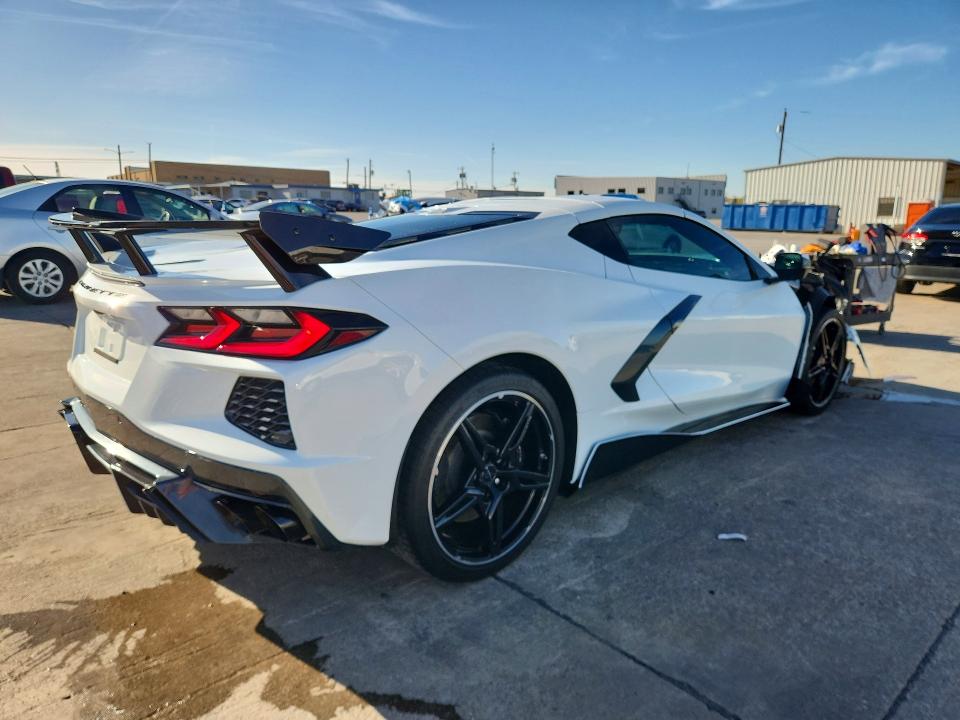 2022 Chevrolet Corvette VIN 1G1YB2D43N5124417 COPART salvage auction — FRONT END, Tx - Certificate Of Title, sold $36,000 on 2026-07-02 (photo 3)