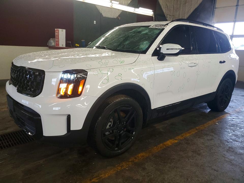 2025 Kia Telluride VIN 5XYP3DGC6SG666113 COPART salvage auction — HAIL, In - Cert Of Title-Salvage Title, sold $3,100 on 2026-07-27 (photo 1)
