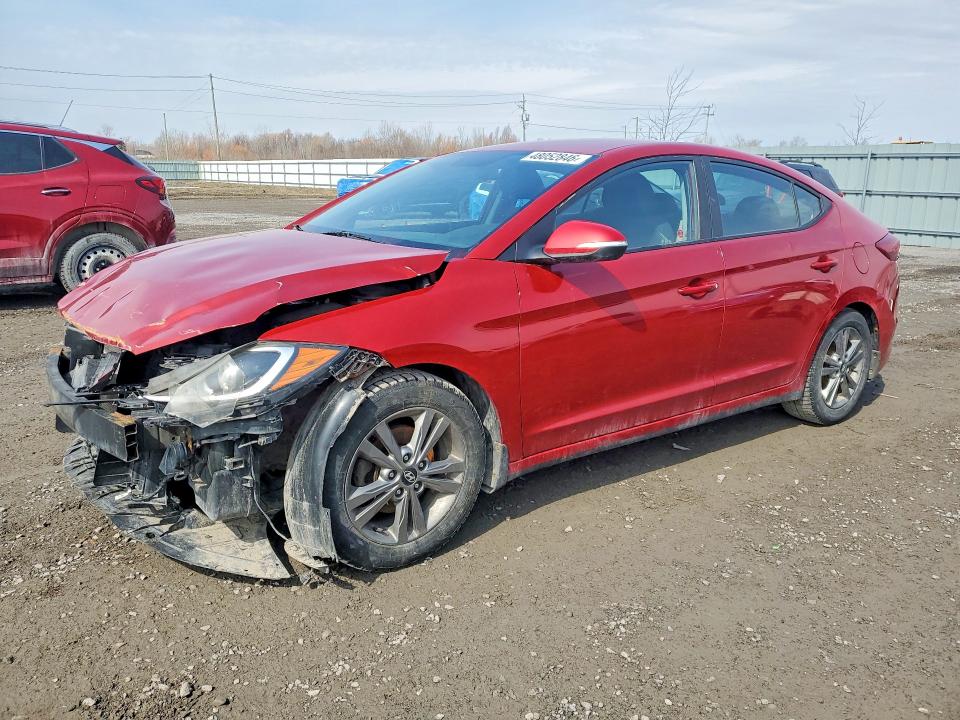 2018 Hyundai Elantra VIN KMHD84LF6JU640060 COPART salvage auction — FRONT END, ON, sold $675 on 2026-07-16 (photo 1)
