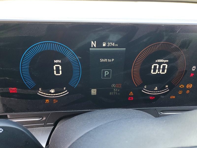 2024 Hyundai Kona VIN KM8HA3AB8RU139229 COPART salvage auction — FRONT END, Oh - Cert Of Title-Salvage, sold $1,100 on 2026-07-23 (photo 9)