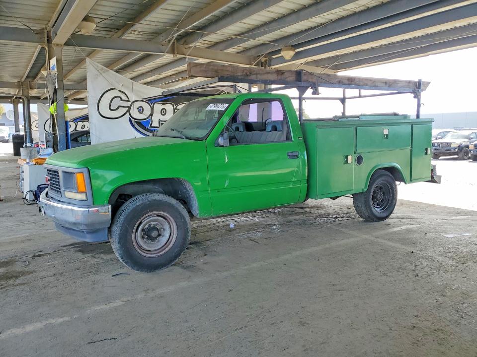 1997 Gmc SIERRA VIN 1GDGC34R8VF043713 COPART salvage auction — MINOR DENT/SCRATCHES, Ca - Dis/Dlr/Exp App For Dup Clean, sold $200 on 2026-07-09 (photo 1)