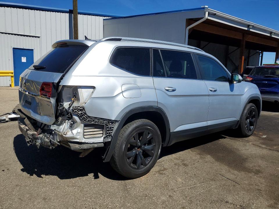 2019 Volkswagen Atlas VIN 1V2WR2CA3KC557291 COPART salvage auction — REAR END, Co - Bill Of Sale-Parts Only, sold $3,400 on 2026-07-09 (photo 3)