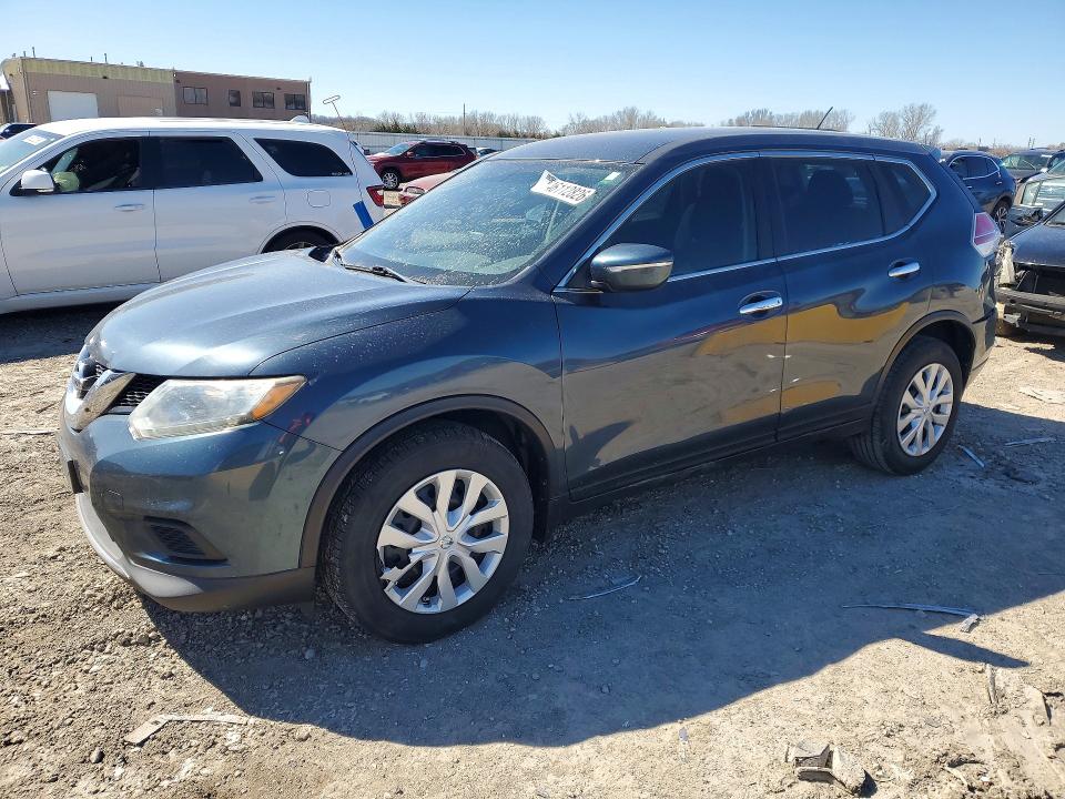 2014 Nissan Rogue VIN 5N1AT2MT2EC837555 COPART salvage auction — REAR END, Id - Salvage Certificate Of Title, sold $1,150 on 2026-07-09 (photo 1)