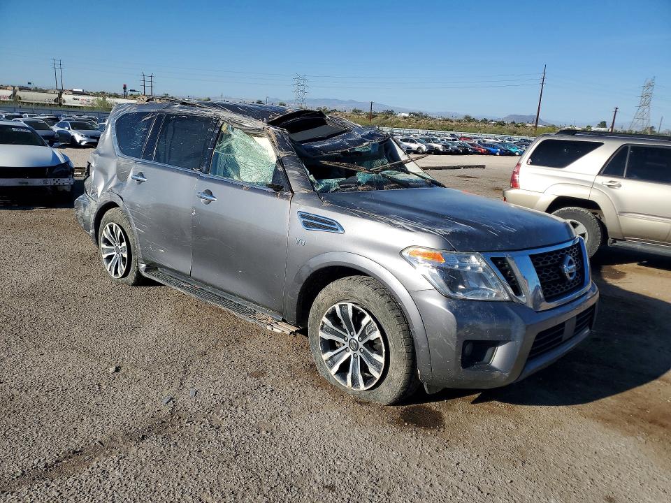 2020 Nissan Armada VIN JN8AY2NC8LX516439 COPART salvage auction — ROLLOVER, Id - Salvage Certificate Of Title, sold $2,650 on 2026-07-06 (photo 4)