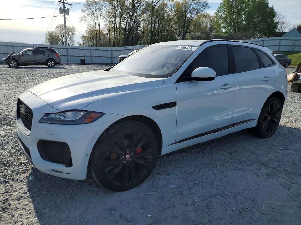 2020 Jaguar F-pace VIN SADCM2FV0LA616977 COPART salvage auction — FRONT END, Nc - Dealer Only Clean Title, sold $6,300 on 2026-07-14 (photo 1)