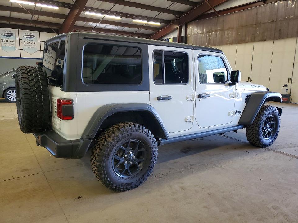 2025 Jeep Wrangler / VIN 1C4PJXDG3SW627545 COPART salvage auction — MINOR DENT/SCRATCHES, MA - CERTIFICATE OF TITLE, sold $22,750 on 2026-07-07 (photo 3)