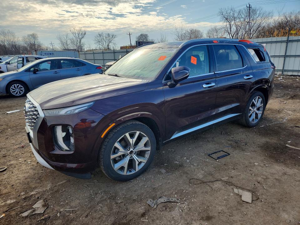 2021 Hyundai Palisade VIN KM8R5DHEXMU208140 COPART salvage auction — HAIL, Il - Salvage Certificate, sold $8,300 on 2026-07-13 (photo 1)
