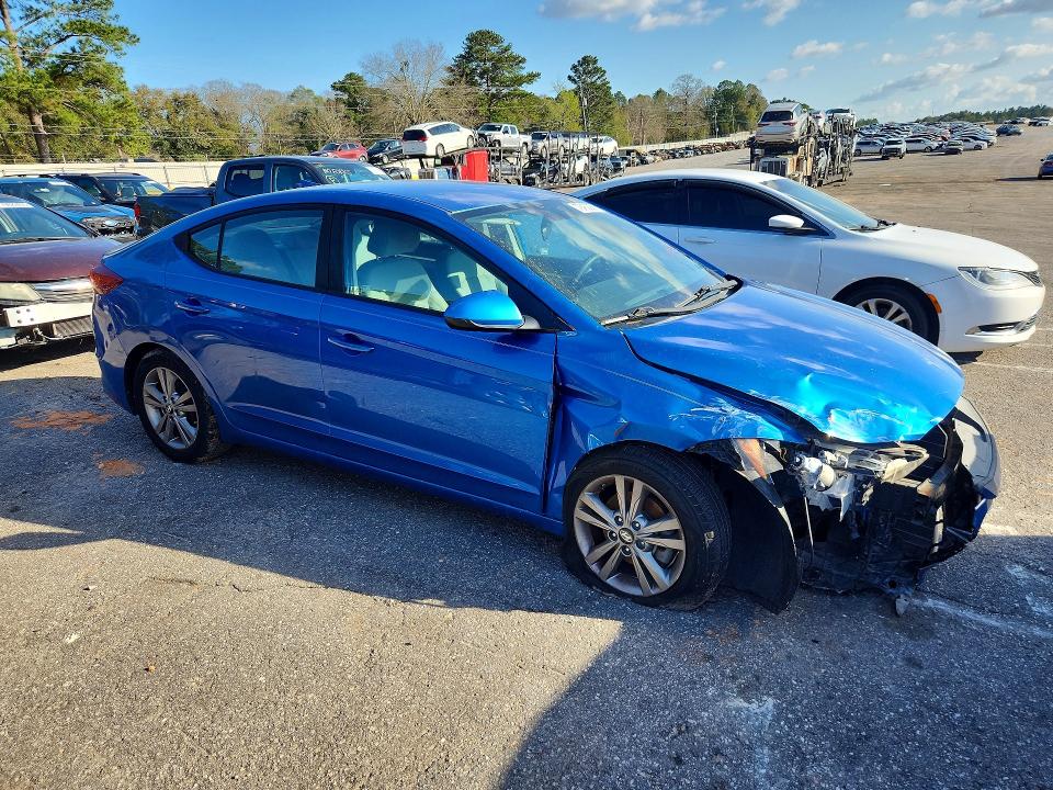 2017 Hyundai Elantra VIN KMHD84LF7HU143030 COPART salvage auction — FRONT END, ID - SALVAGE CERTIFICATE OF TITLE, sold $1,550 on 2026-07-27 (photo 4)