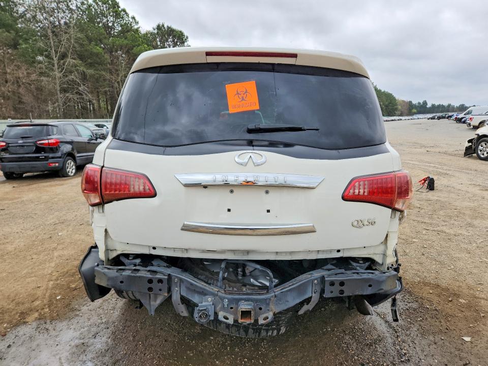 2013 Infiniti Qx56 VIN JN8AZ2NE0D9060621 COPART salvage auction — REAR END, Salvage Title, sold $725 on 2026-07-23 (photo 6)