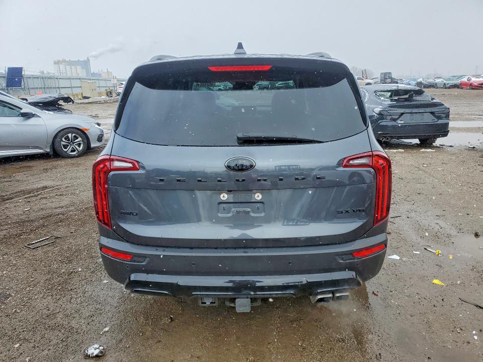 2021 Kia Telluride VIN 5XYP5DHC6MG189632 COPART salvage auction — FRONT END, Wv - Salvage Certificate, sold $6,000 on 2026-07-22 (photo 6)