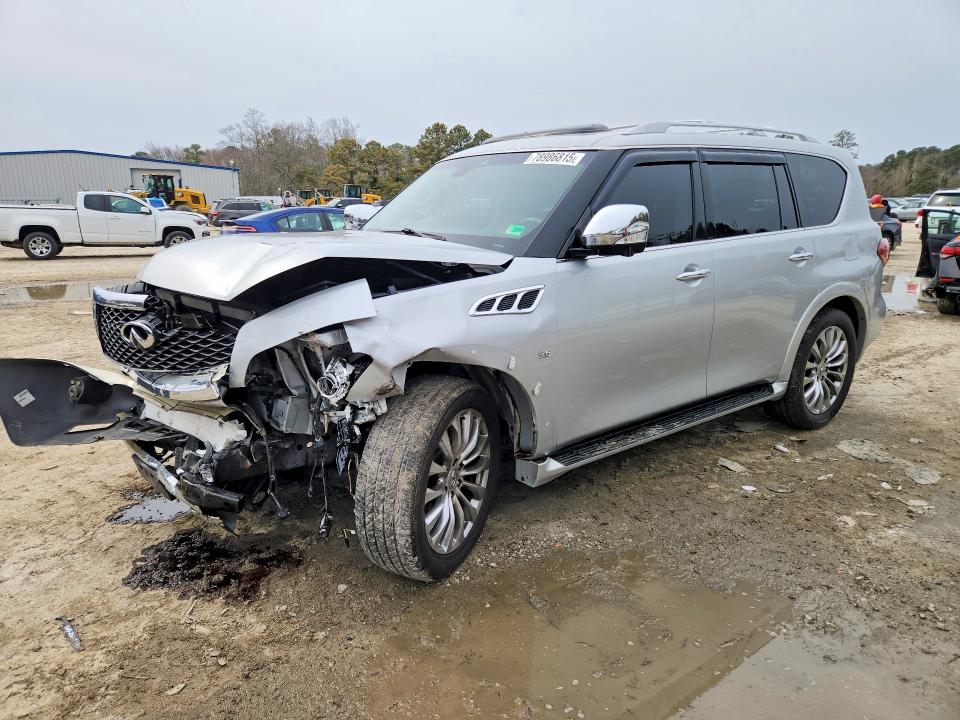 2017 Infiniti Qx80 VIN JN8AZ2NC6H9430250 COPART salvage auction — MECHANICAL, Va - Cert Of Title - Salvage, sold $250 on 2026-07-28 (photo 1)