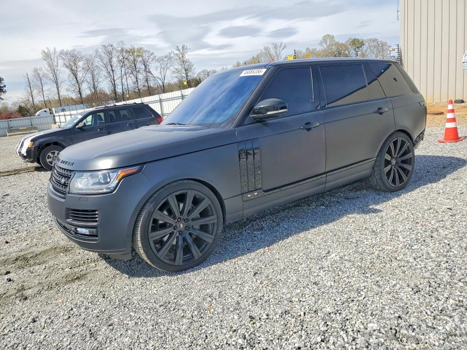 2015 Land rover RANGE ROVER VIN SALGS3TF0FA199881 COPART salvage auction — REAR END, SC - CERT OF TITLE-SALVAGE, sold $11,200 on 2026-07-27 (photo 1)