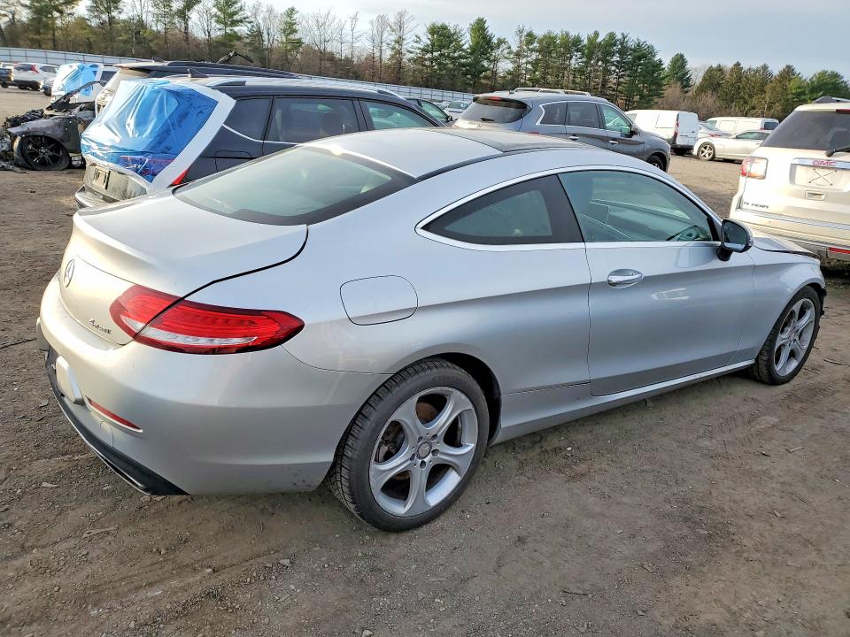 2017 Mercedes-benz C-klasse VIN WDDWJ4KB2HF333053 COPART salvage auction — FRONT END, Md - Cert Of Salvage > 75% Damage, sold $250 on 2026-08-17 (photo 3)