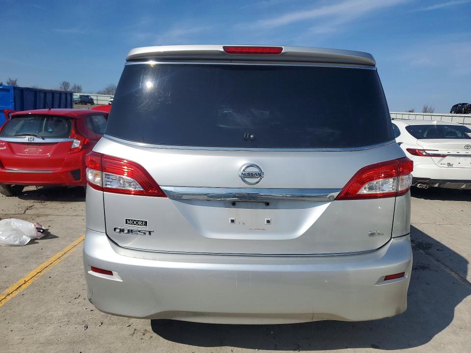 2015 Nissan Quest VIN JN8AE2KP9F9129701 COPART salvage auction — FRONT END, Ky - Cert Of Title-Salvage, sold $650 on 2026-07-30 (photo 6)