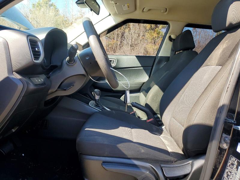 2021 Hyundai Venue VIN KMHRB8A36MU078690 COPART salvage auction — FRONT END, Va - Cert Of Title - Salvage, sold $2,050 on 2026-07-28 (photo 7)