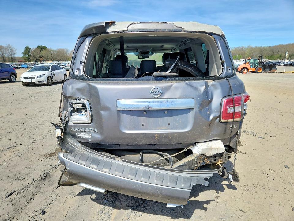 2018 Nissan Armada VIN JN8AY2ND3JX001029 COPART salvage auction — REAR END, Ar - Cert Of Title-Salvage, sold $3,550 on 2026-07-08 (photo 6)