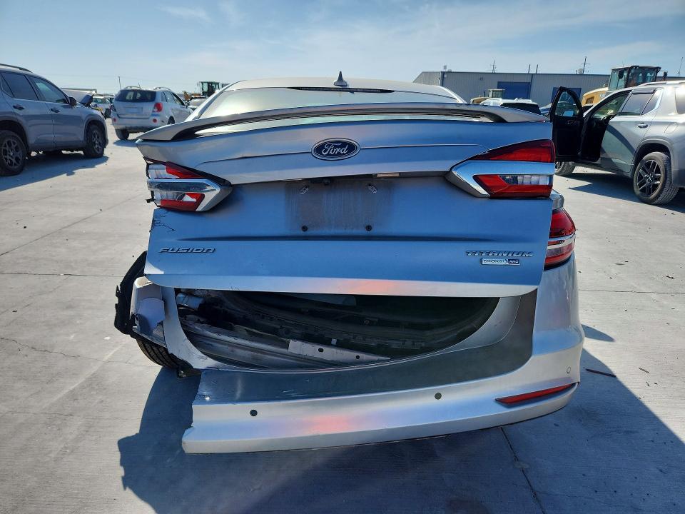 2020 Ford Fusion VIN 3FA6P0D99LR117312 COPART salvage auction — REAR END, Tx - Salvage Vehicle Title, sold $2,000 on 2026-07-02 (photo 6)