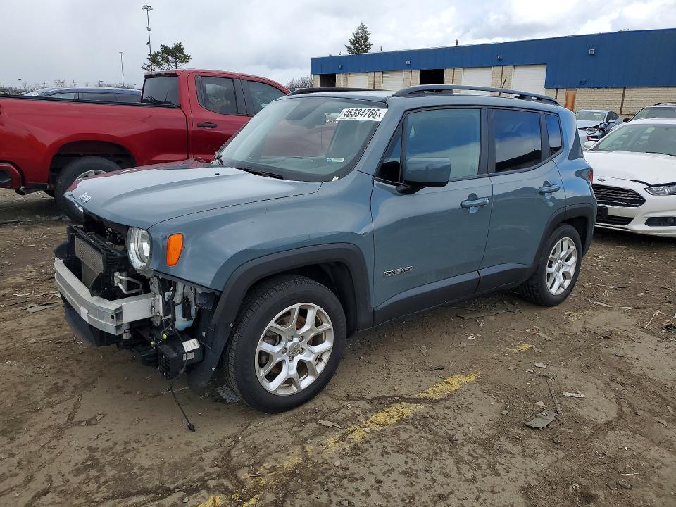 2018 Jeep Renegade VIN ZACCJABB7JPH66477 COPART salvage auction — FRONT END, Id - Salvage Certificate Of Title, sold $925 on 2026-07-10 (photo 1)