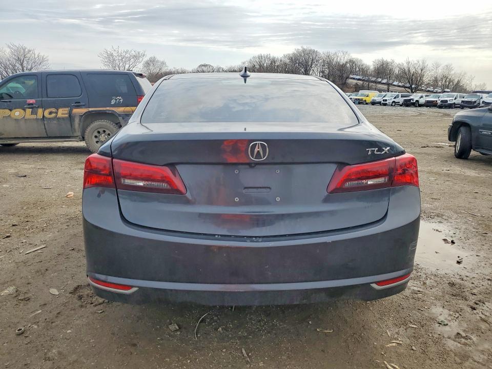 2016 Acura Tlx VIN 19UUB1F31GA005975 COPART salvage auction — REAR END, Id - Salvage Certificate Of Title, sold $4,050 on 2026-07-09 (photo 6)