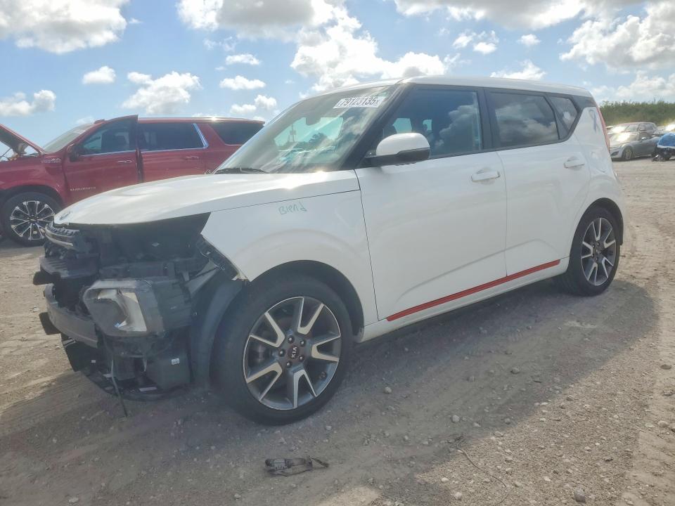 2021 Kia Soul VIN KNDJ63AU2M7789075 COPART salvage auction — FRONT END, Fl - Certificate Of Destruction, sold $3,050 on 2026-07-09 (photo 1)