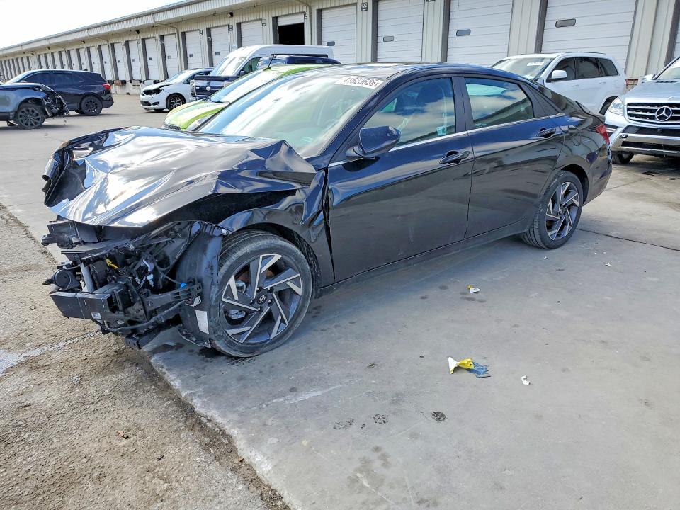 2025 Hyundai Elantra VIN KMHLS4DGXSU907335 COPART salvage auction — FRONT END, Fl - Certificate Of Destruction, sold $4,400 on 2026-07-09 (photo 1)