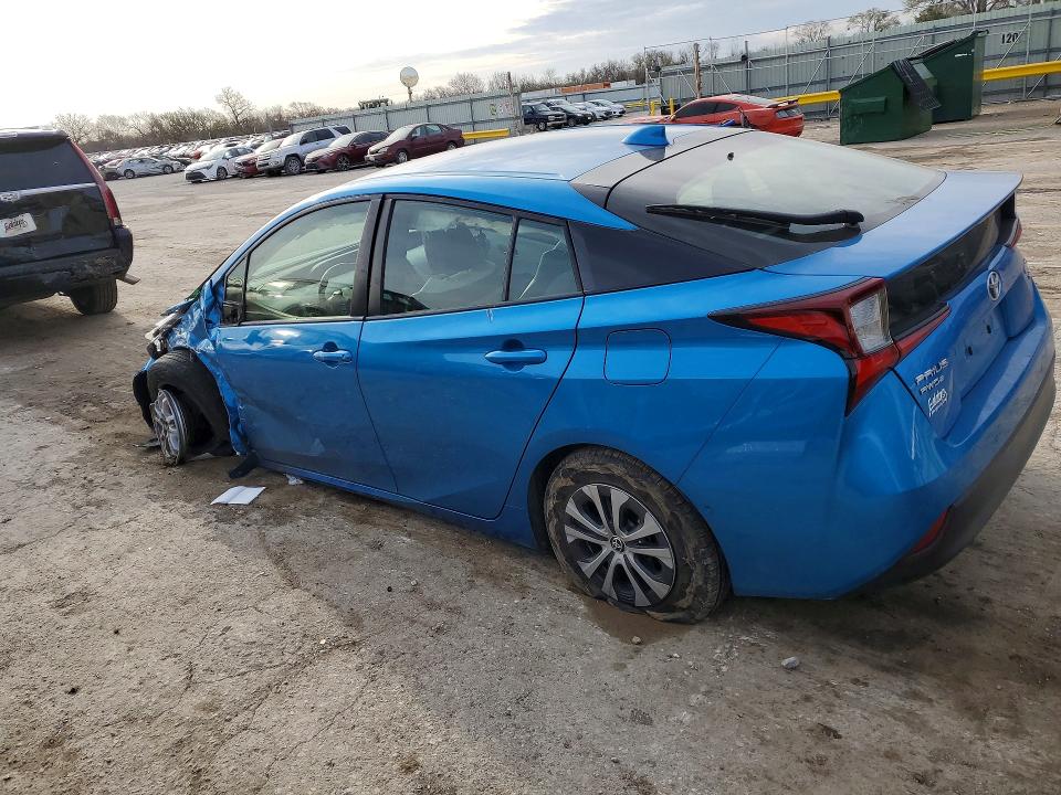 2022 Toyota Prius VIN JTDL9MFUXN3034893 COPART salvage auction — FRONT END, ID - SALVAGE CERTIFICATE OF TITLE, sold $3,800 on 2026-07-20 (photo 2)