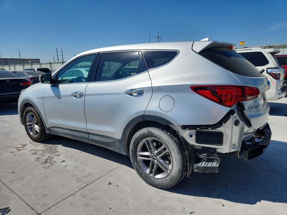 2017 Hyundai Santa fe VIN 5XYZTDLB4HG465776 COPART salvage auction — REAR END, Tx - Salvage Vehicle Title, sold $3,100 on 2026-07-17 (photo 2)