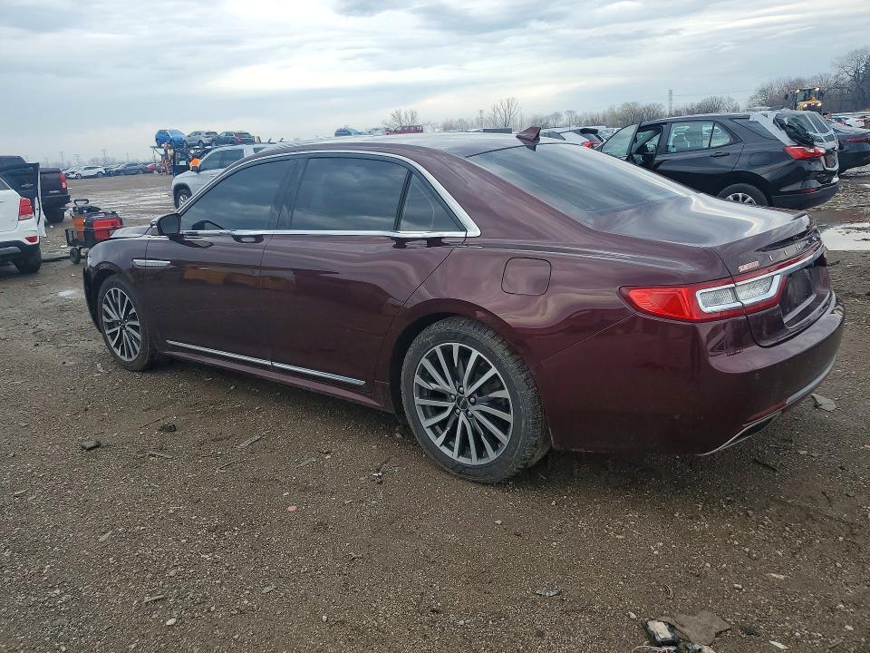 2019 Lincoln Continental VIN 1LN6L9SK9K5602739 COPART salvage auction — FRONT END, Il - Salvage Certificate, sold $6,300 on 2026-07-03 (photo 2)