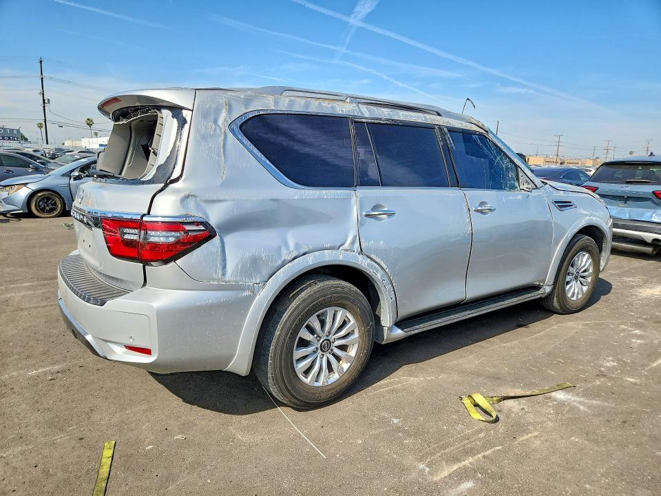 2024 Nissan Armada VIN JN8AY2AC4R9196555 COPART salvage auction — ROLLOVER, Mo - Dis/Dlr/Exp Only Clean Title, sold $11,200 on 2026-07-27 (photo 3)
