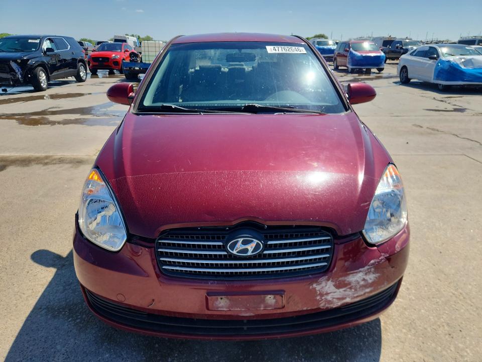 2007 Hyundai Accent VIN KMHCN46C07U142726 COPART salvage auction — FRONT END, Tx - Certificate Of Title, sold $200 on 2026-07-23 (photo 5)