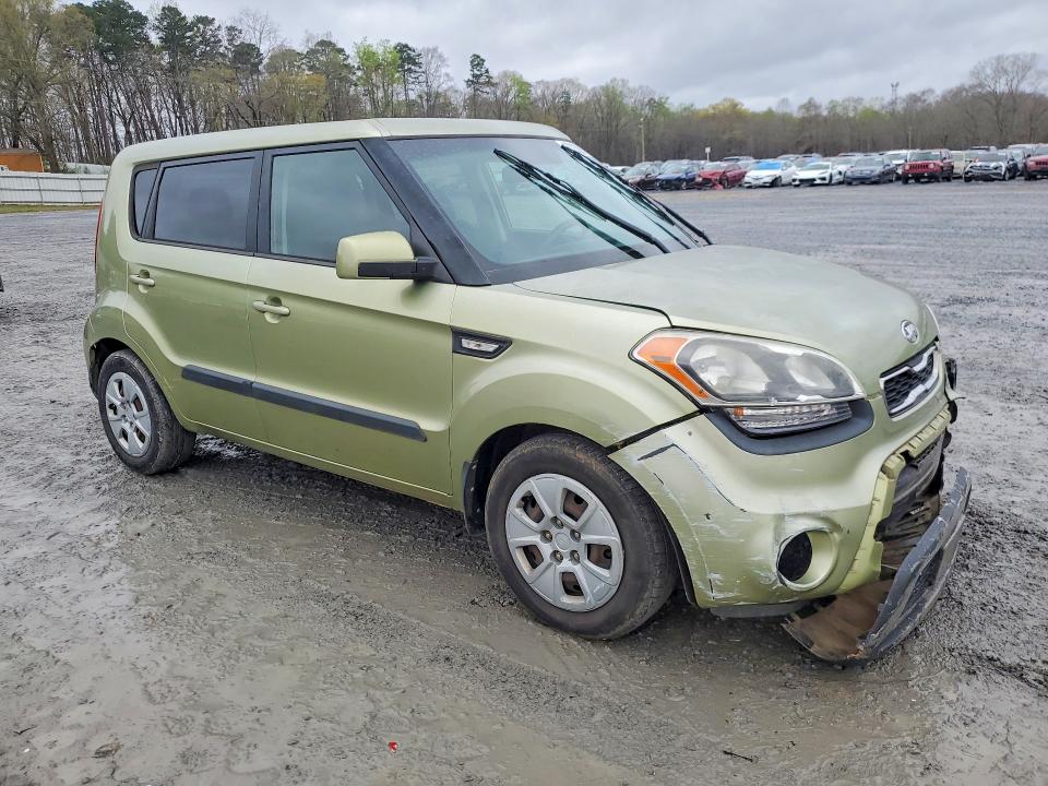 2013 Kia Soul VIN KNDJT2A59D7543765 COPART salvage auction — FRONT END, Nc - Salvage Certificate Of Title, sold $225 on 2026-07-29 (photo 4)