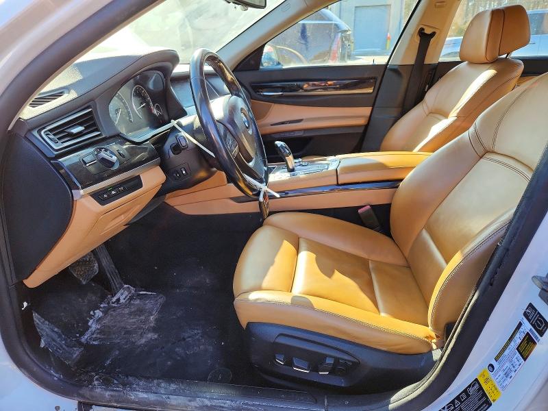 2013 BMW 7er VIN WBAYB6C58DD223664 COPART salvage auction — FRONT END, Wv - Salvage Certificate, sold $1,600 on 2026-07-30 (photo 7)