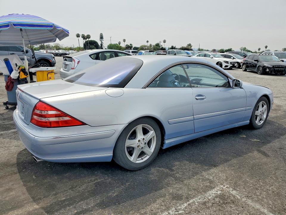 2002 Mercedes-benz Cl-klasse VIN WDBPJ75J52A027566 COPART salvage auction — FRONT END, Ca - Salvage Certificate, sold $2,500 on 2026-07-24 (photo 3)