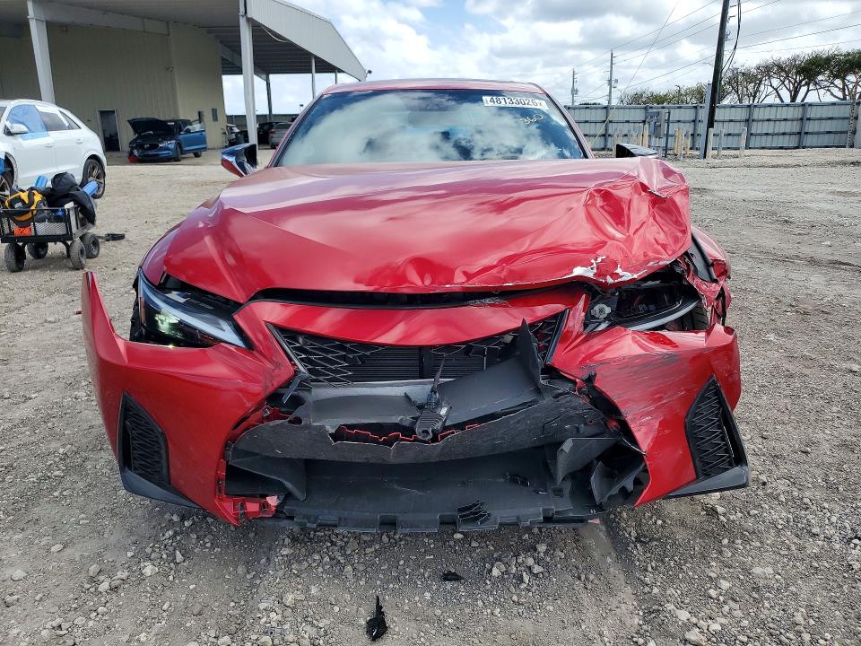 2025 Lexus Is VIN JTHBZ1B23S5083849 COPART salvage auction — FRONT END, Fl - Certificate Of Destruction, sold $6,600 on 2026-07-29 (photo 5)