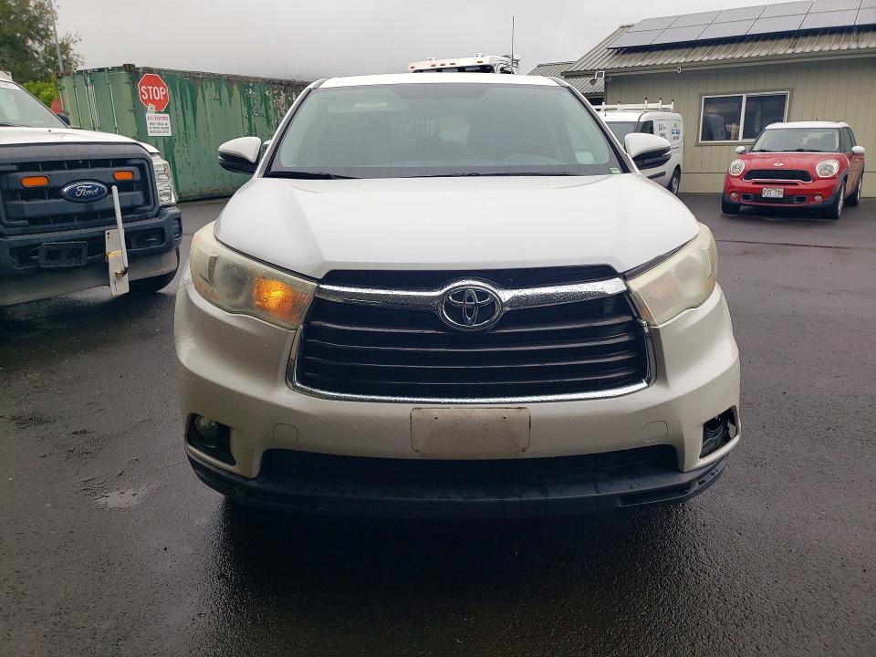 2016 Toyota Highlander VIN 5TDBKRFH1GS315787 COPART salvage auction — FRONT END, Hi - Certificate Of Salvage, sold $3,750 on 2026-07-06 (photo 5)