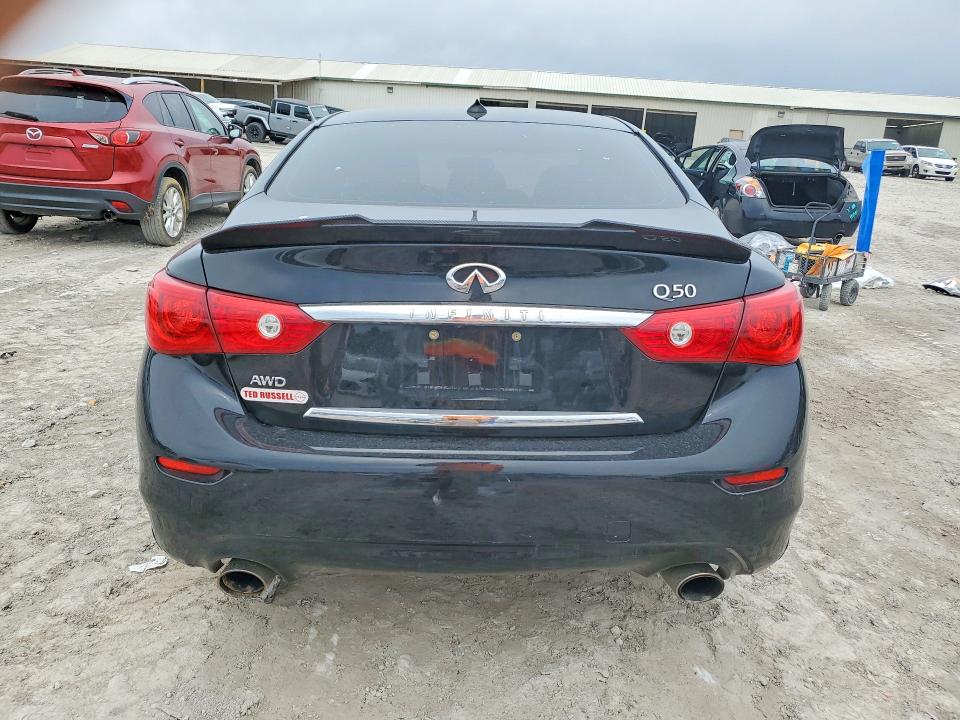 2015 Infiniti Q50 VIN JN1BV7AR2FM423036 COPART salvage auction — ALL OVER, Tn - Certificate Of Title, sold $175 on 2026-07-02 (photo 6)