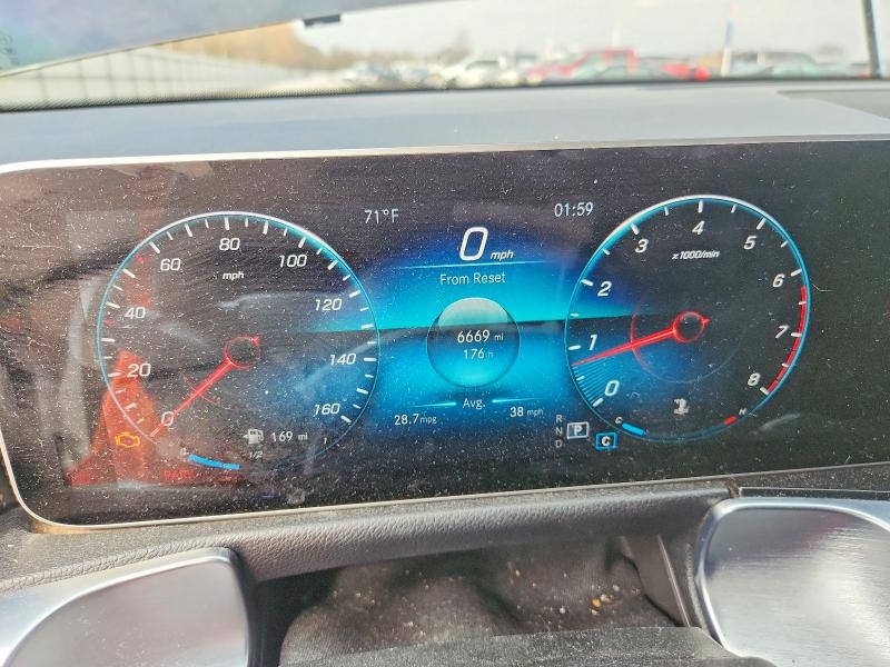 2021 Mercedes-benz Glb VIN W1N4M4HBXMW120838 COPART salvage auction — HAIL, Ar - Cert Of Title-Salvage, sold $5,700 on 2026-07-20 (photo 9)