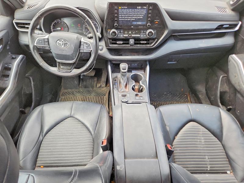 2022 Toyota Highlander VIN 5TDJZRBH8NS199921 COPART salvage auction — FRONT END, Id - Salvage Certificate Of Title, sold $13,600 on 2026-07-14 (photo 8)