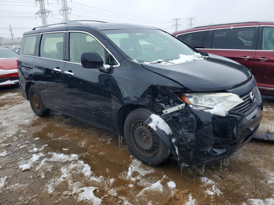 2015 Nissan Quest VIN JN8AE2KP3F9130150 COPART salvage auction — FRONT END, Il - Salvage Certificate, sold $600 on 2026-07-16 (photo 4)