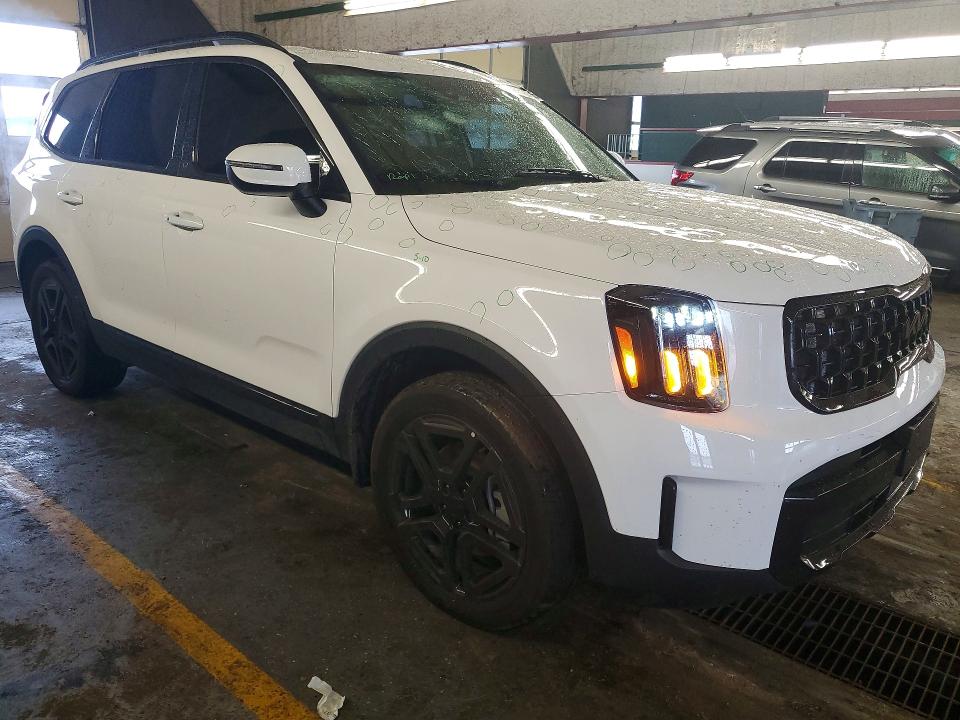 2025 Kia Telluride VIN 5XYP3DGC6SG666113 COPART salvage auction — HAIL, In - Cert Of Title-Salvage Title, sold $3,100 on 2026-07-27 (photo 4)