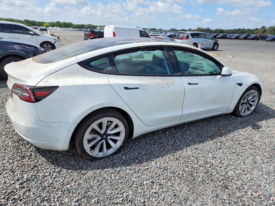 2022 Tesla Model 3 VIN 5YJ3E1EA0NF369214 COPART salvage auction — FRONT END, FL - CERTIFICATE OF DESTRUCTION, sold $3,100 on 2026-07-14 (photo 3)