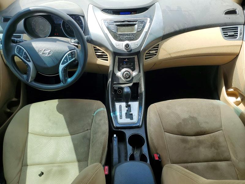 2012 Hyundai Elantra VIN KMHDH4AE5CU267705 COPART salvage auction — SIDE, TX, sold $750 on 2026-07-09 (photo 8)