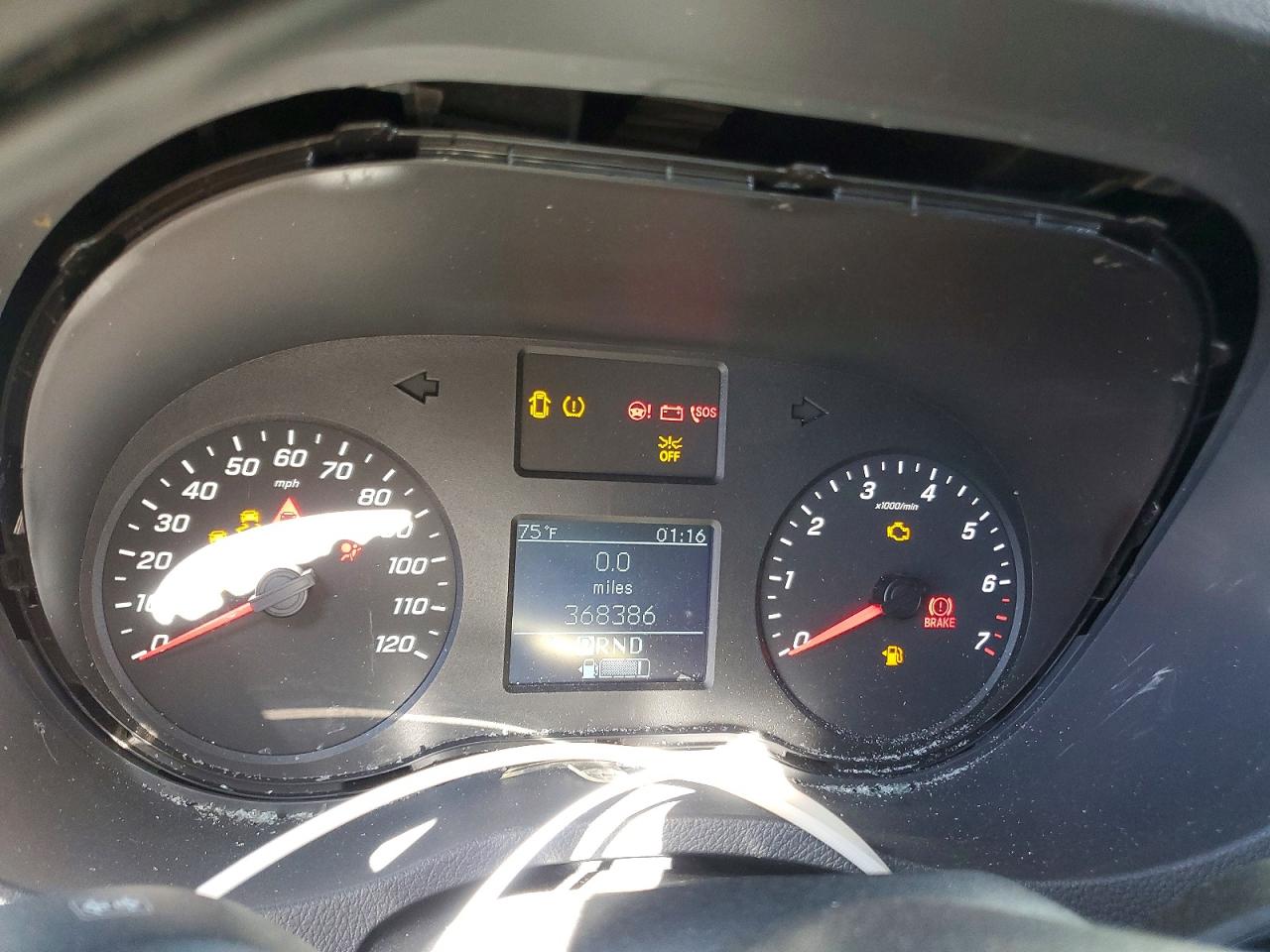 2021 Mercedes Benz Sprinter 2500 VIN W1W40CHY9MT052376 COPART salvage auction — Front End, AZ - CERT OF TITLE - SALVAGE, sold $3,300 on 2026-07-01 (photo 9)