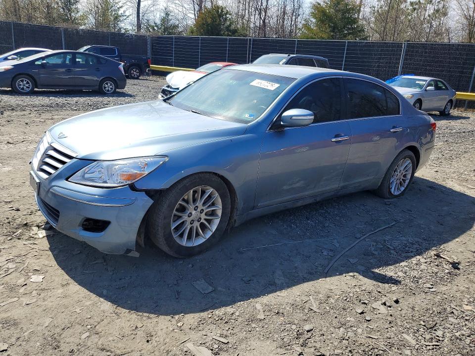 2010 Hyundai Genesis VIN KMHGC4DE5AU099908 COPART salvage auction — FRONT END, Md - Cert Of Salvage > 75% Damage, sold $250 on 2026-07-24 (photo 1)