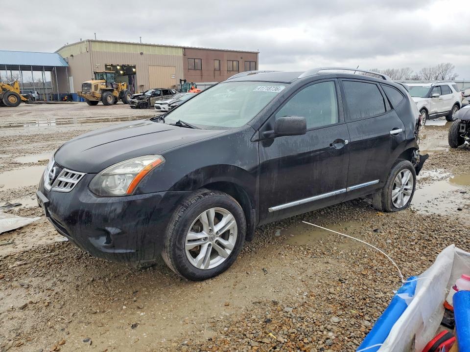 2015 Nissan Rogue VIN JN8AS5MV7FW765430 COPART salvage auction — REAR END, Ks - Cert Of Title-Salvage, sold $525 on 2026-07-07 (photo 1)
