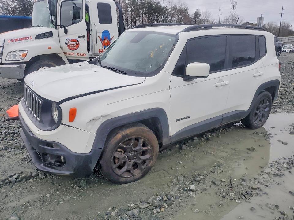 2018 Jeep Renegade VIN ZACCJABB2JPJ36623 COPART salvage auction — FRONT END, Nc - Dealer Only Clean Title, sold $2,500 on 2026-07-08 (photo 1)