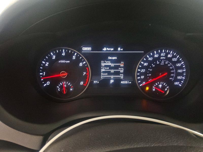 2018 Kia Stinger VIN KNAE55LC9J6035528 COPART salvage auction — NORMAL WEAR, WV - CERTIFICATE OF TITLE, sold $8,200 on 2026-07-28 (photo 9)